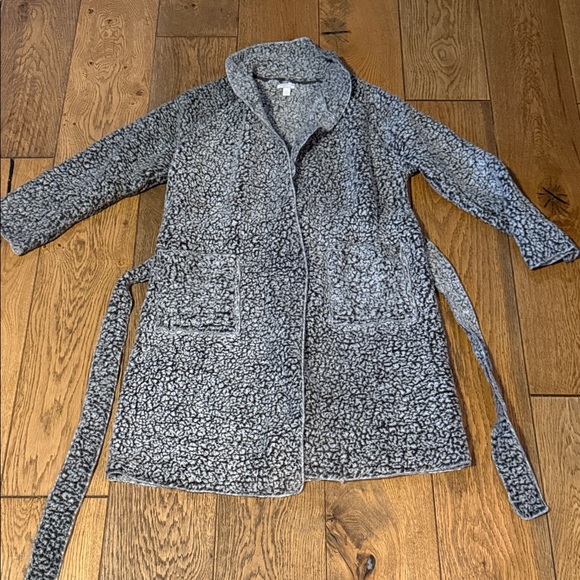 Charter Club Gray Textured Robe - Picture 1 of 5